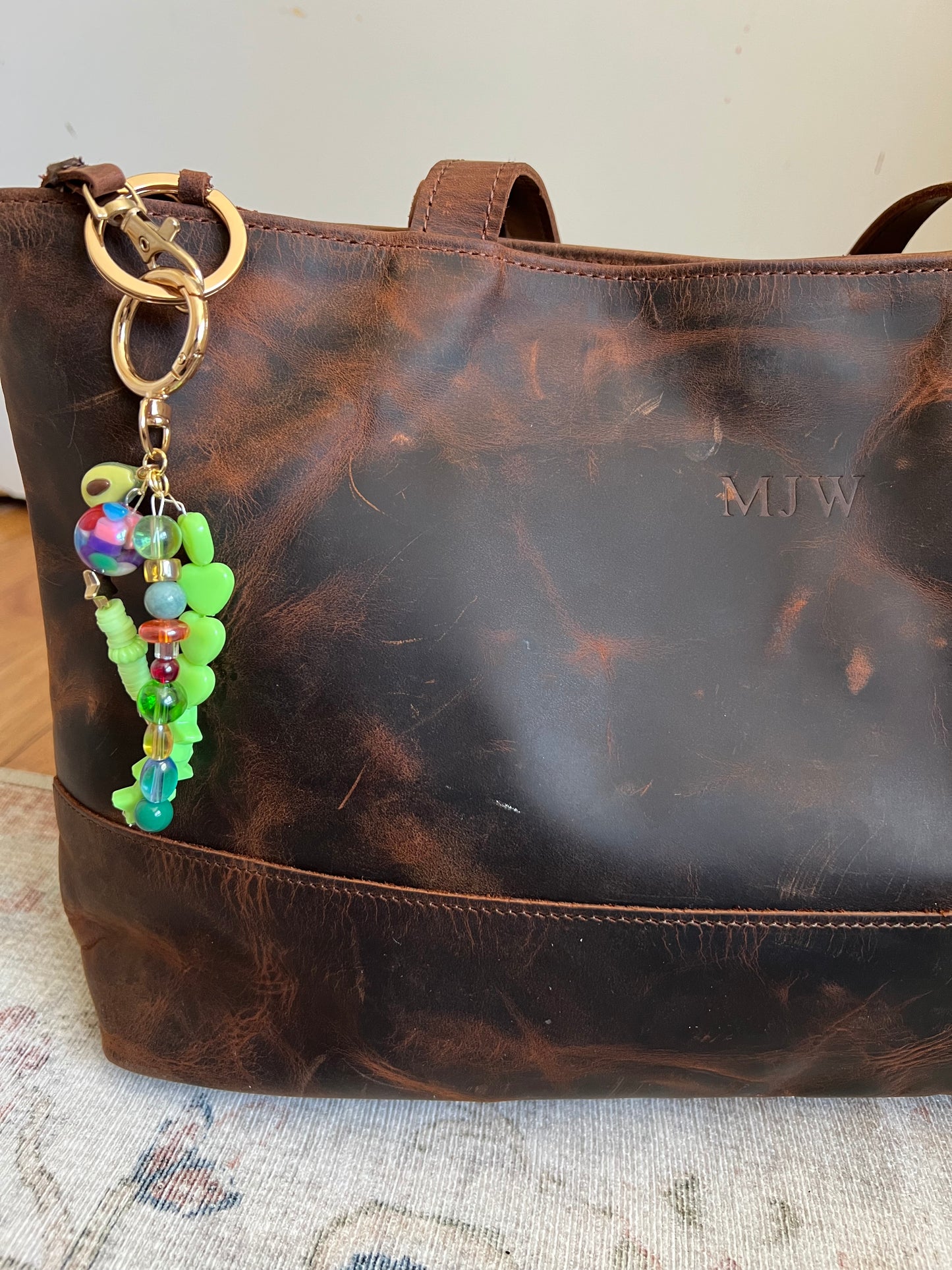 Green Avocado Bag Charm