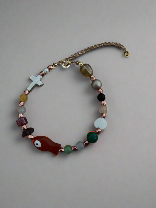 Orange Fish Bracelet