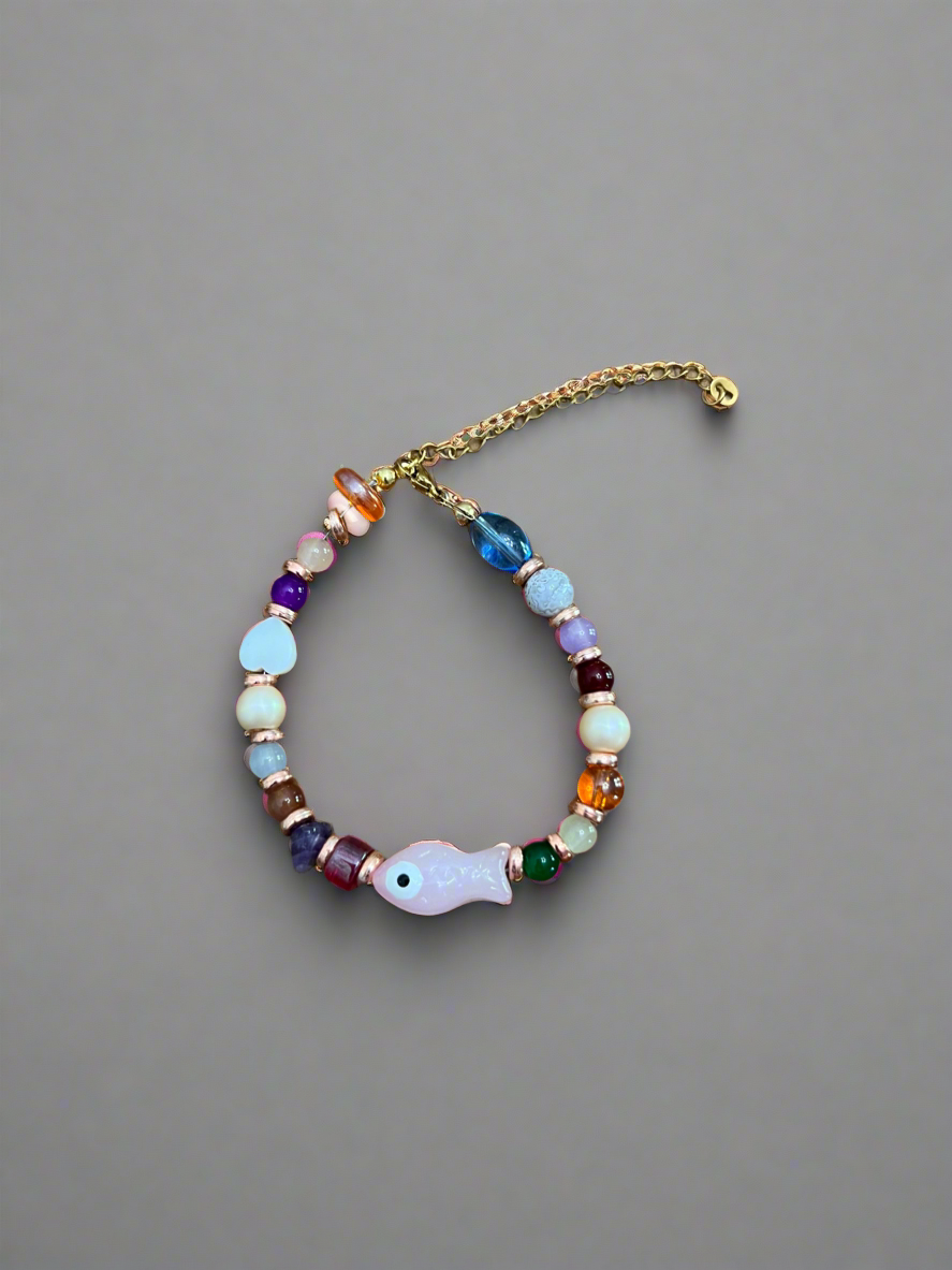 Pink Fish Bracelet