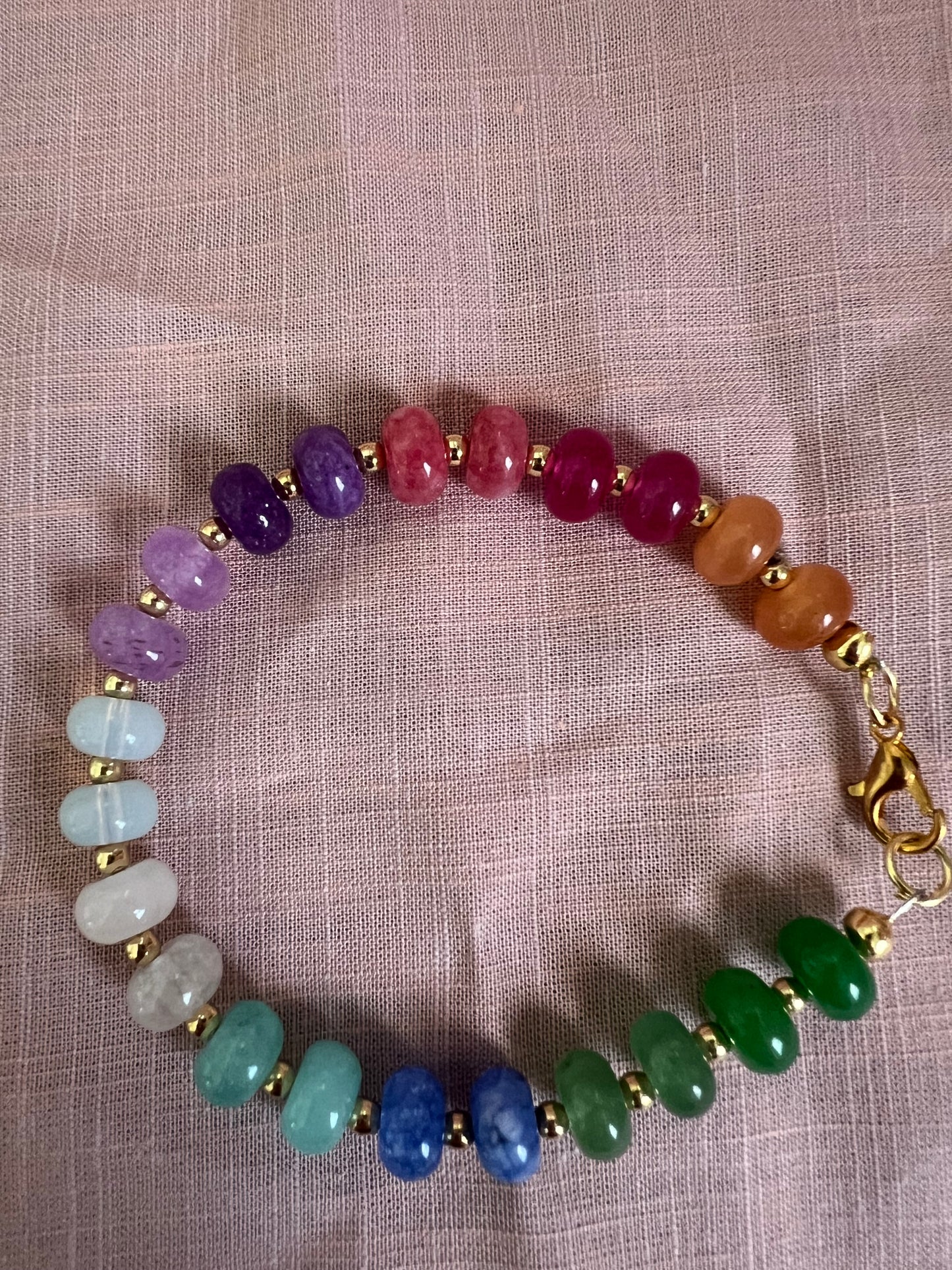 Rainbow Gemstone Bracelet
