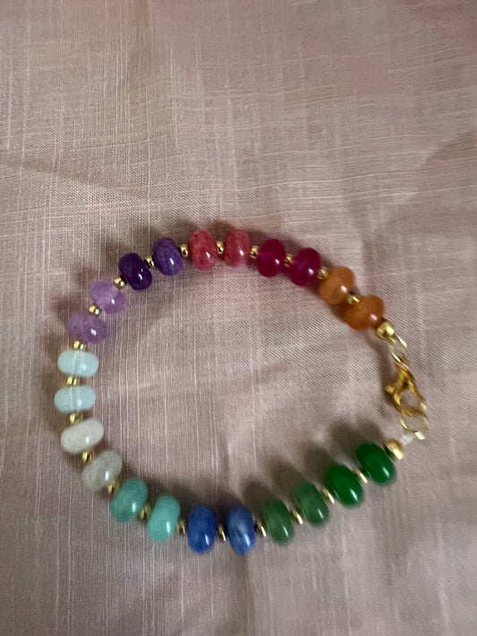 Rainbow Gemstone Bracelet