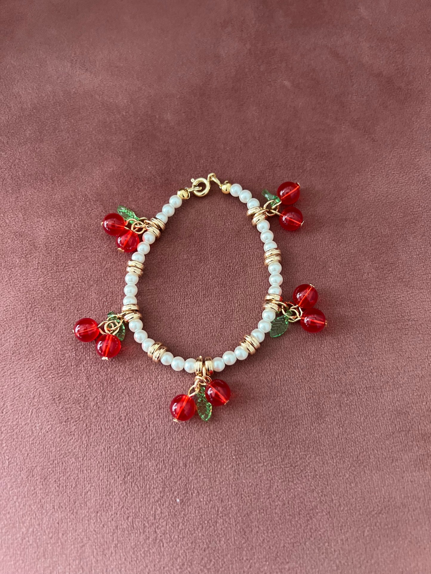 Cherry Charm Bracelet