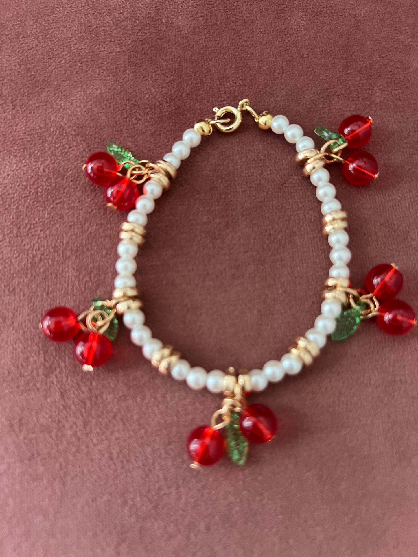 Cherry Charm Bracelet