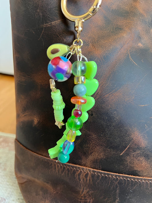 Green Avocado Bag Charm